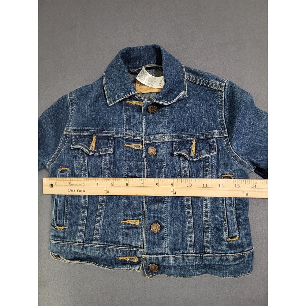 Levi Strauss Toddler Kids SZ S Trucker Denim  Jean Jacket VTG 2004 y2k Button Up - Picture 3 of 7